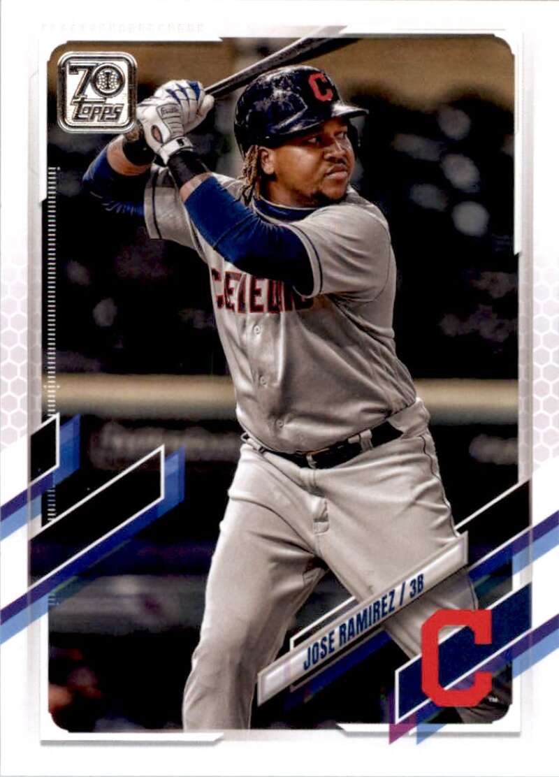 2021 Topps Baseball  #360 Jose Ramirez  Cleveland Indians  Image 1