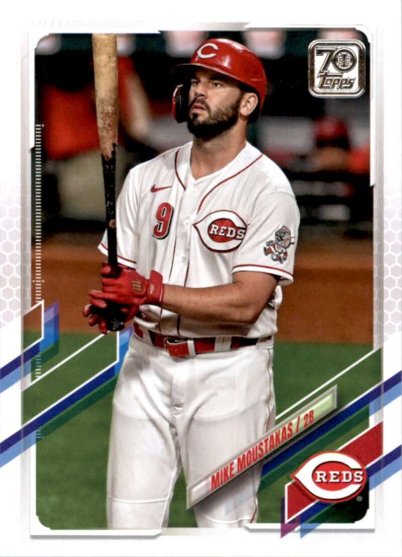 2021 Topps Baseball  #368 Mike Moustakas  Cincinnati Reds  Image 1