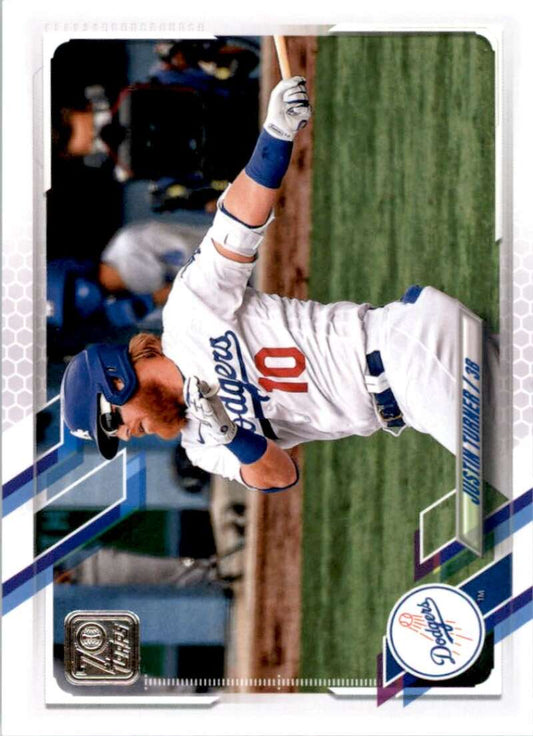 2021 Topps Baseball  #370 Justin Turner  Los Angeles Dodgers  Image 1