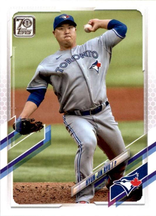 2021 Topps Baseball  #379 Hyun-Jin Ryu  Toronto Blue Jays  Image 1