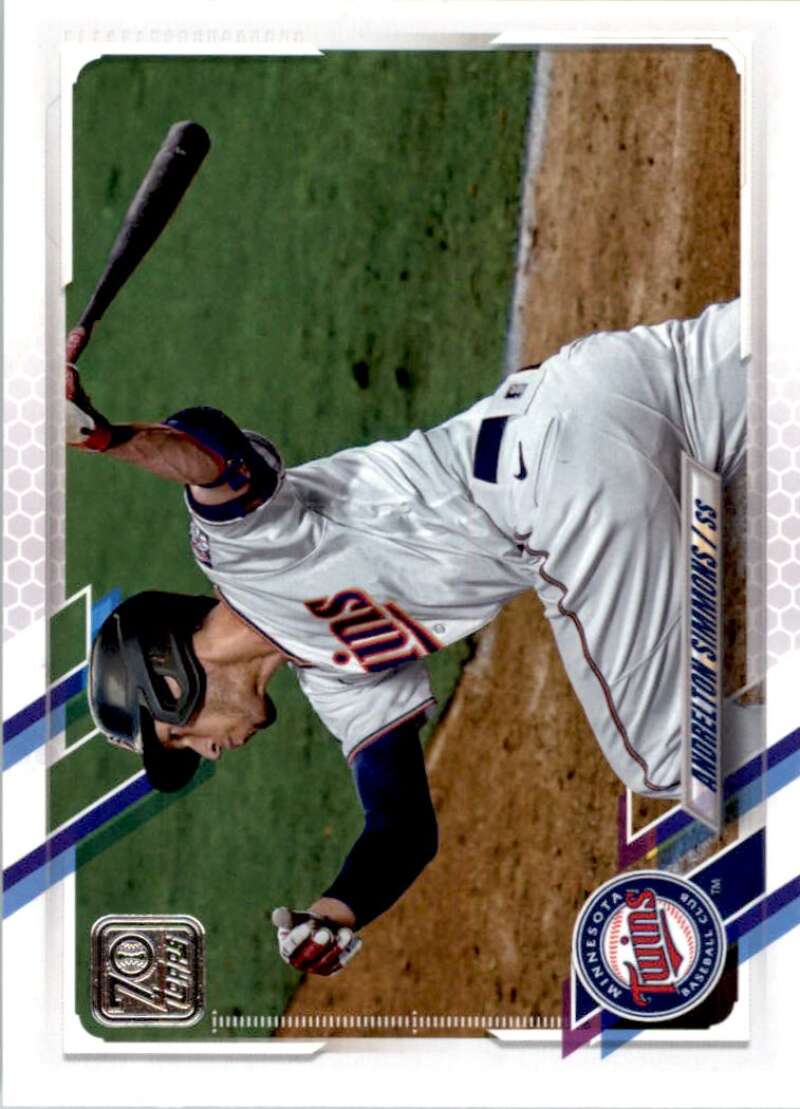 2021 Topps Baseball  #380 Andrelton Simmons  Minnesota Twins  Image 1