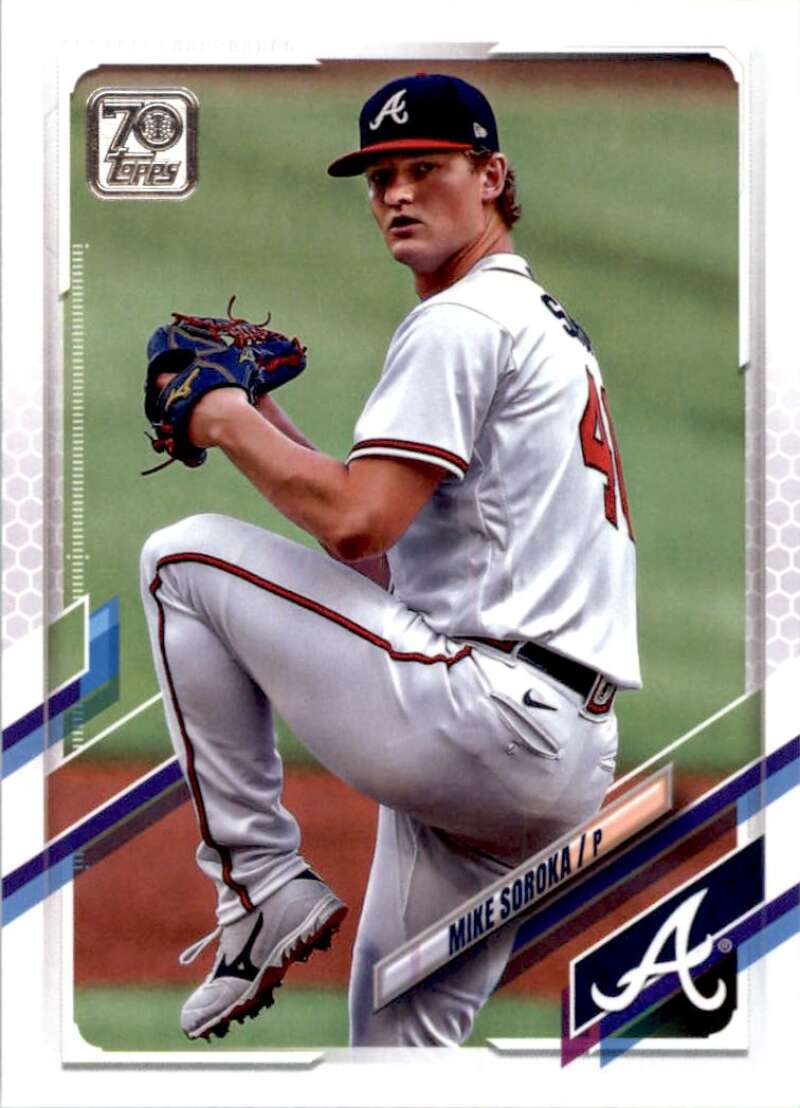 2021 Topps Baseball  #388 Mike Soroka  Atlanta Braves  Image 1