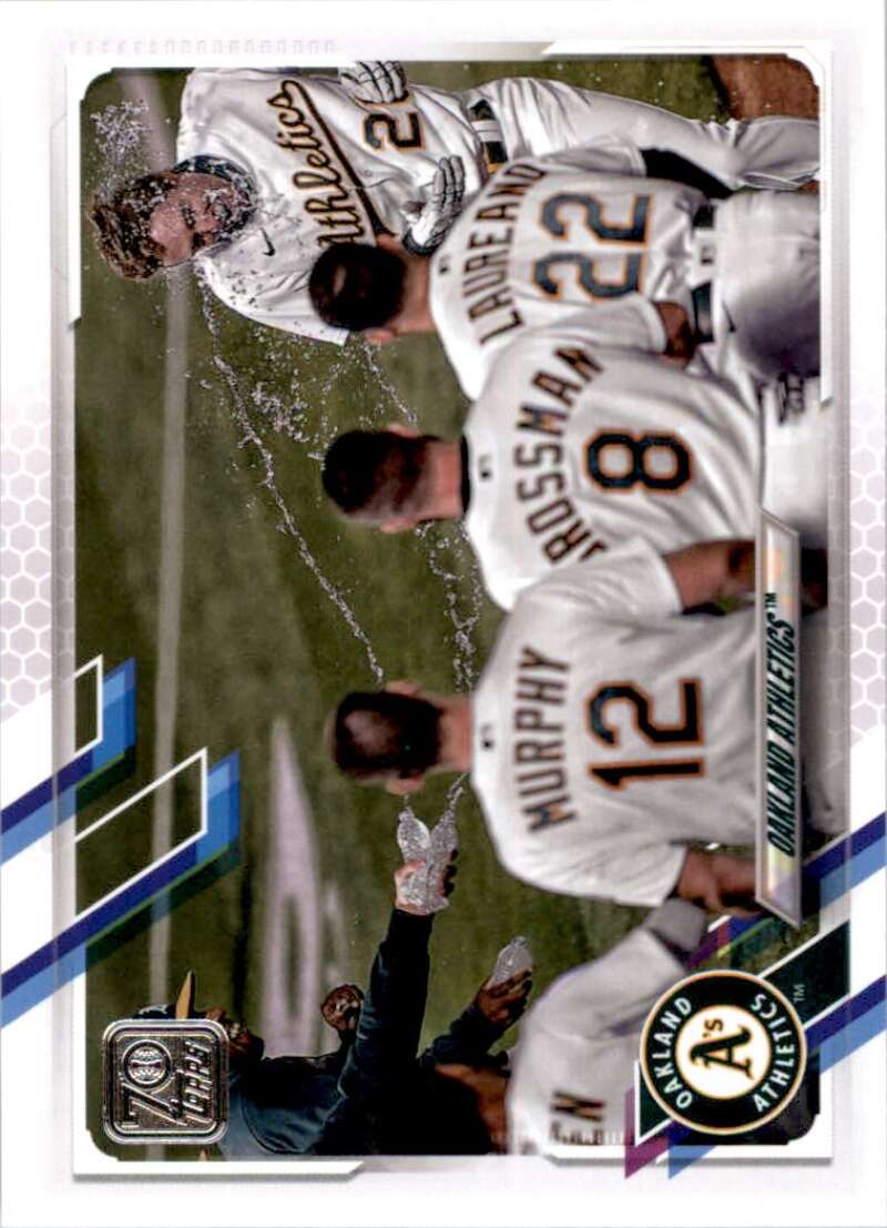 2021 Topps Baseball  #392 Oakland Athletics   Image 1