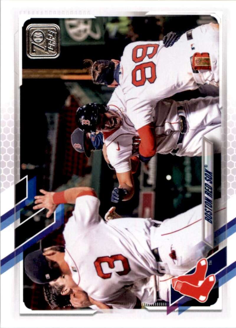 2021 Topps Baseball  #401 Boston Red Sox   Image 1