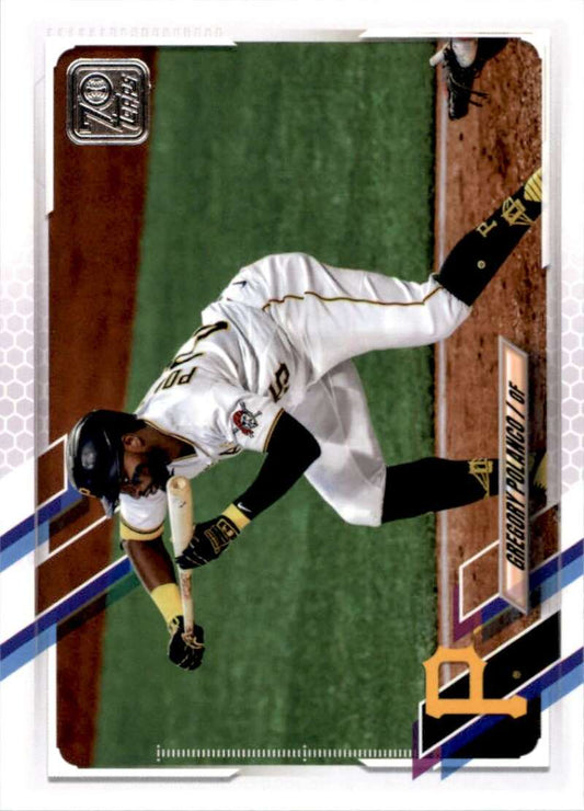 2021 Topps Baseball  #412 Gregory Polanco  Pittsburgh Pirates  Image 1