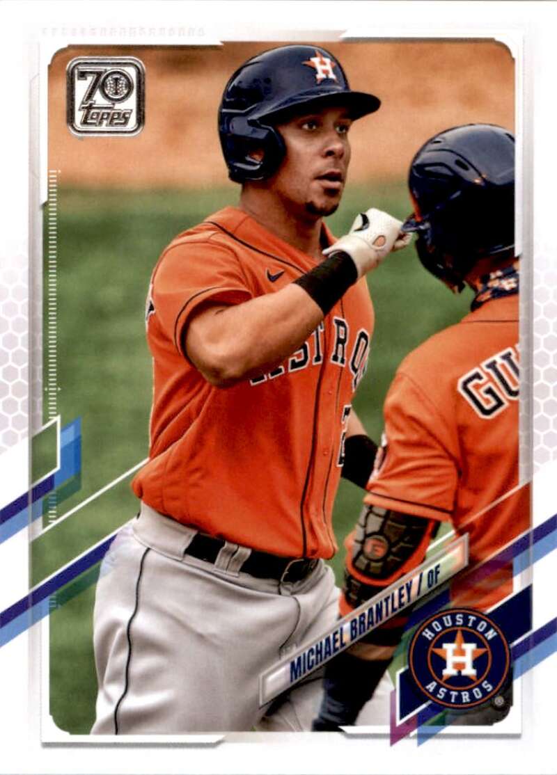 2021 Topps Baseball  #434 Michael Brantley  Houston Astros  Image 1