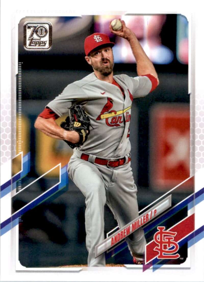 2021 Topps Baseball  #437 Andrew Miller  St. Louis Cardinals  Image 1