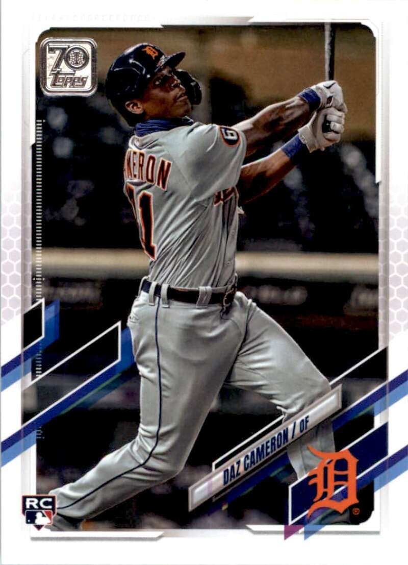 2021 Topps Baseball  #441 Daz Cameron  RC Rookie Detroit Tigers  Image 1