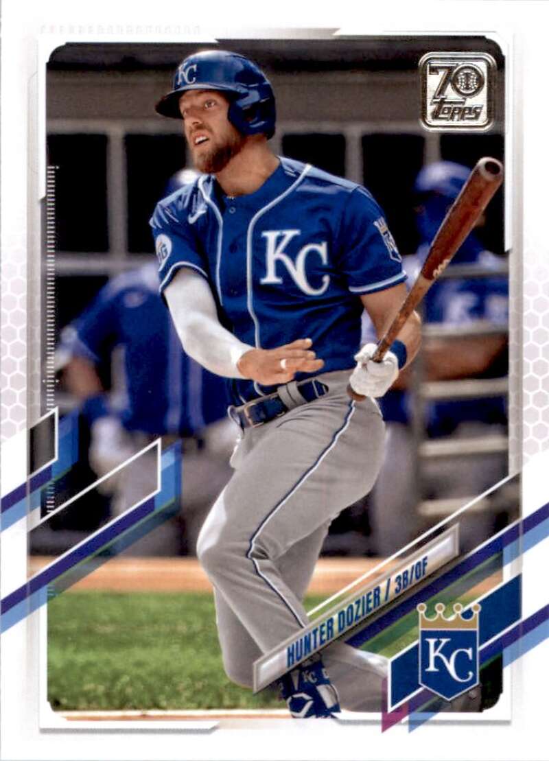 2021 Topps Baseball  #443 Hunter Dozier  Kansas City Royals  Image 1