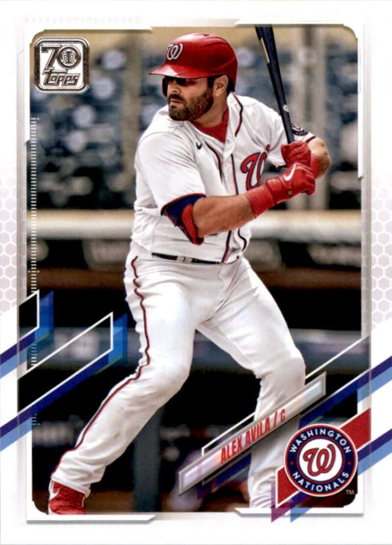 2021 Topps Baseball  #446 Alex Avila  Washington Nationals  Image 1