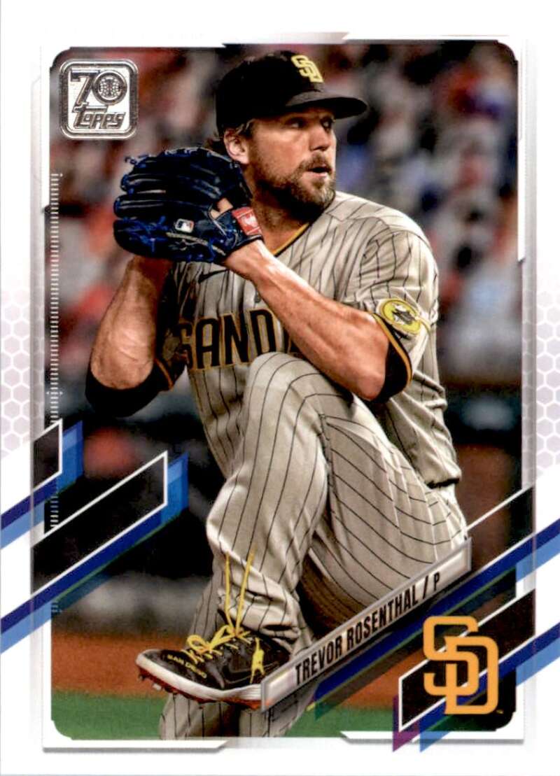 2021 Topps Baseball  #454 Trevor Rosenthal  San Diego Padres  Image 1