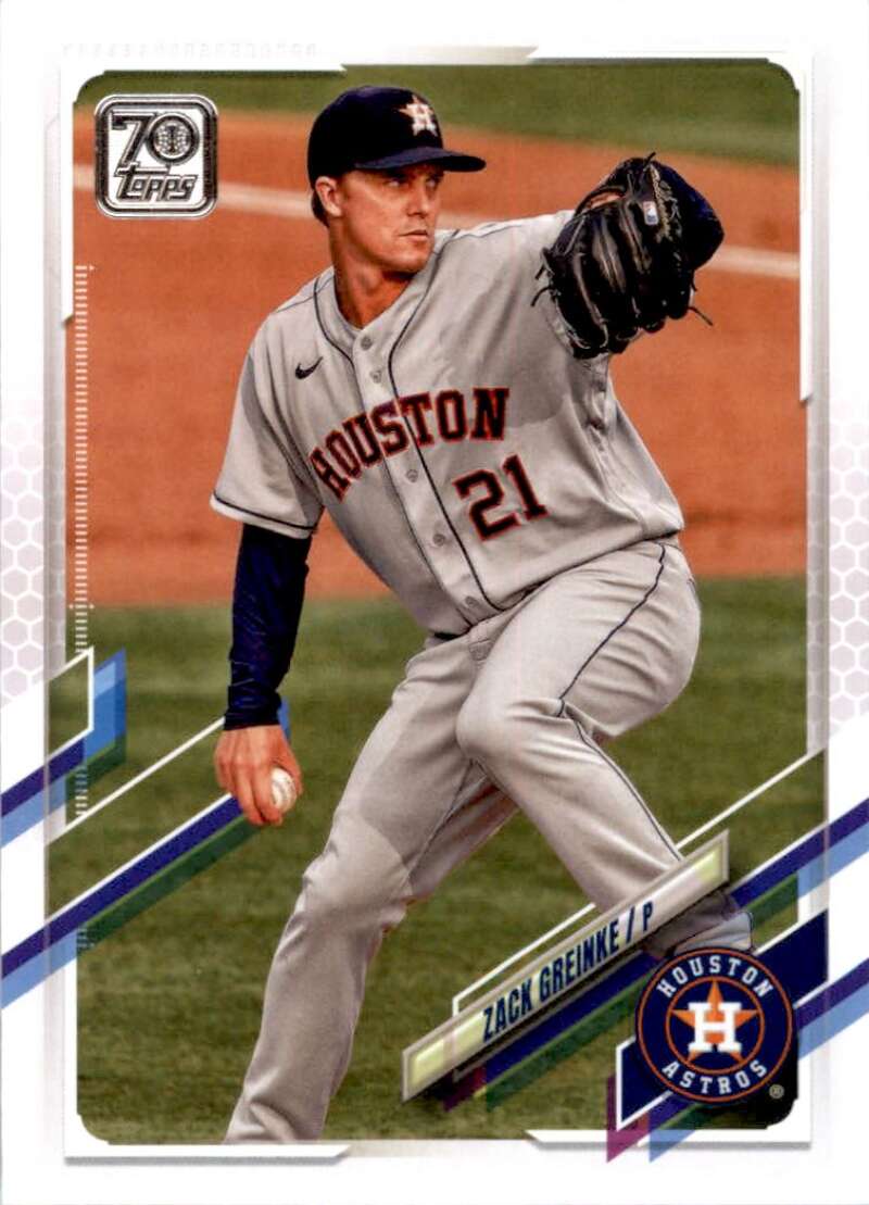 2021 Topps Baseball  #463 Zack Greinke  Houston Astros  Image 1