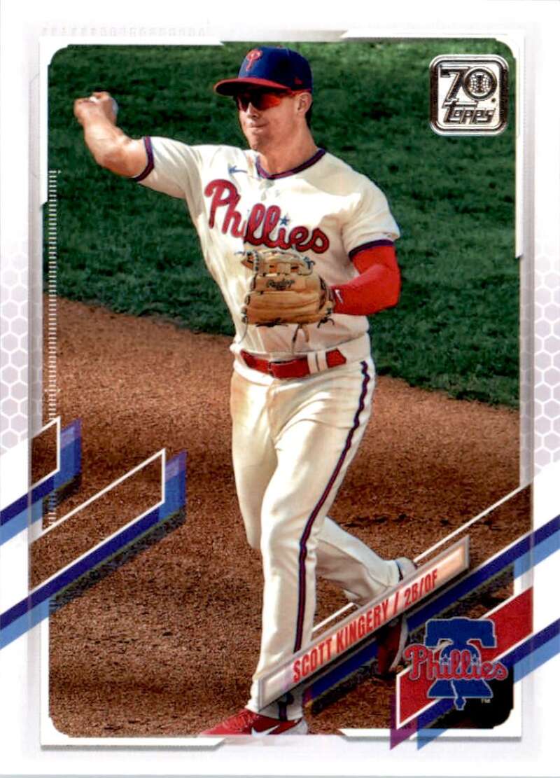 2021 Topps Baseball  #464 Scott Kingery  Philadelphia Phillies  Image 1