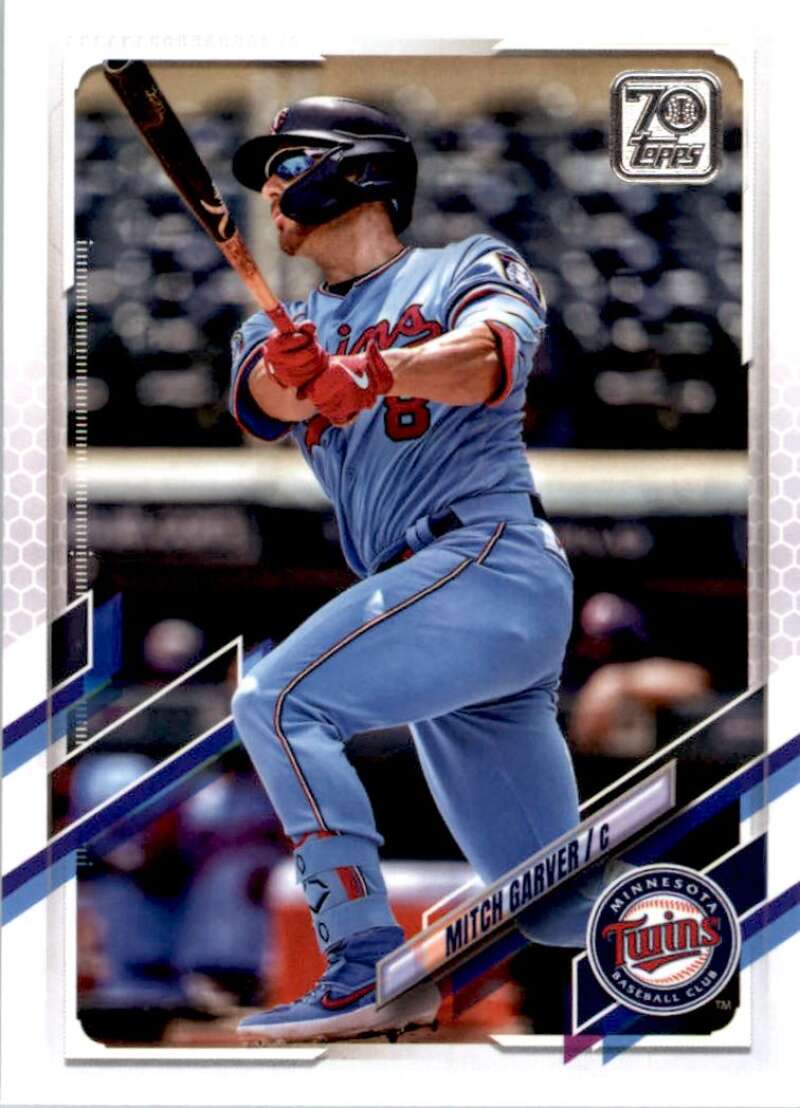 2021 Topps Baseball  #470 Mitch Garver  Minnesota Twins  Image 1