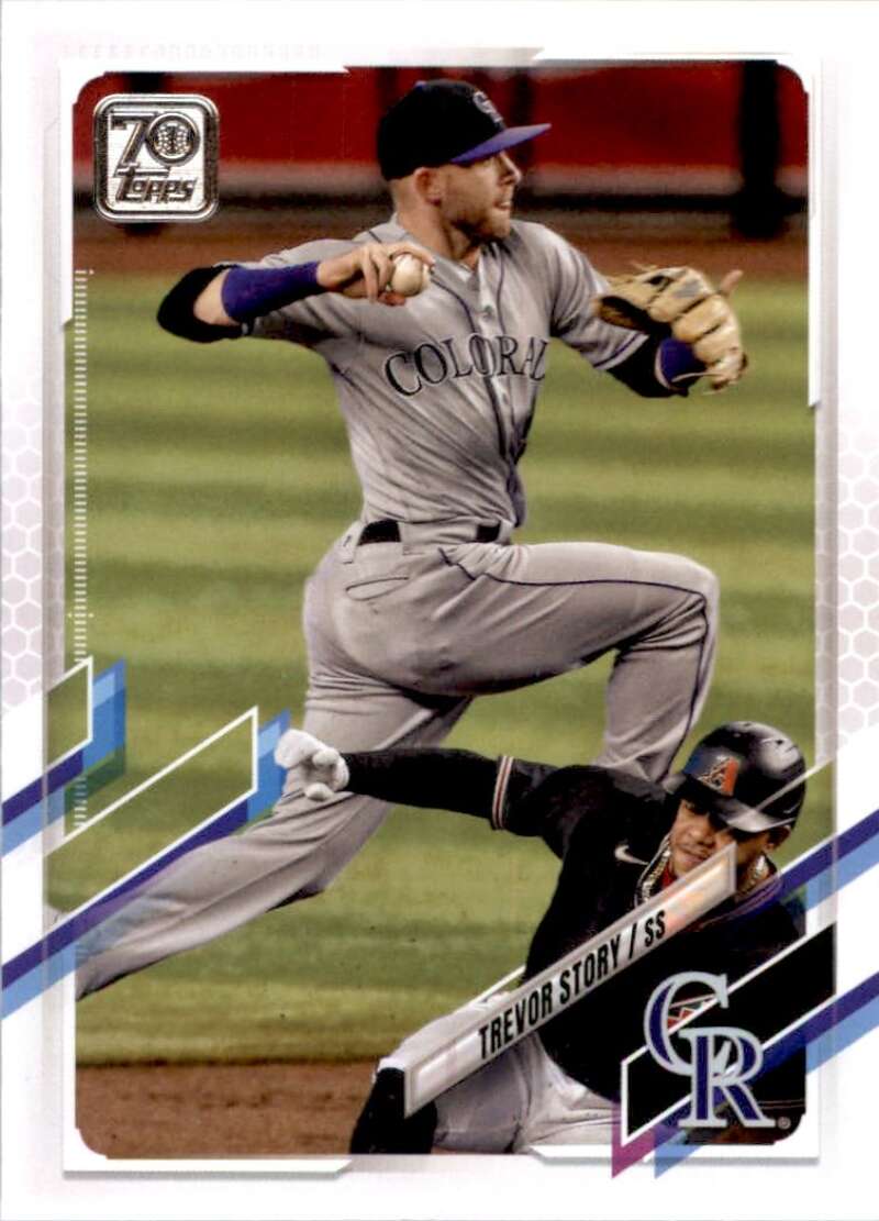 2021 Topps Baseball  #475 Trevor Story  Colorado Rockies  Image 1