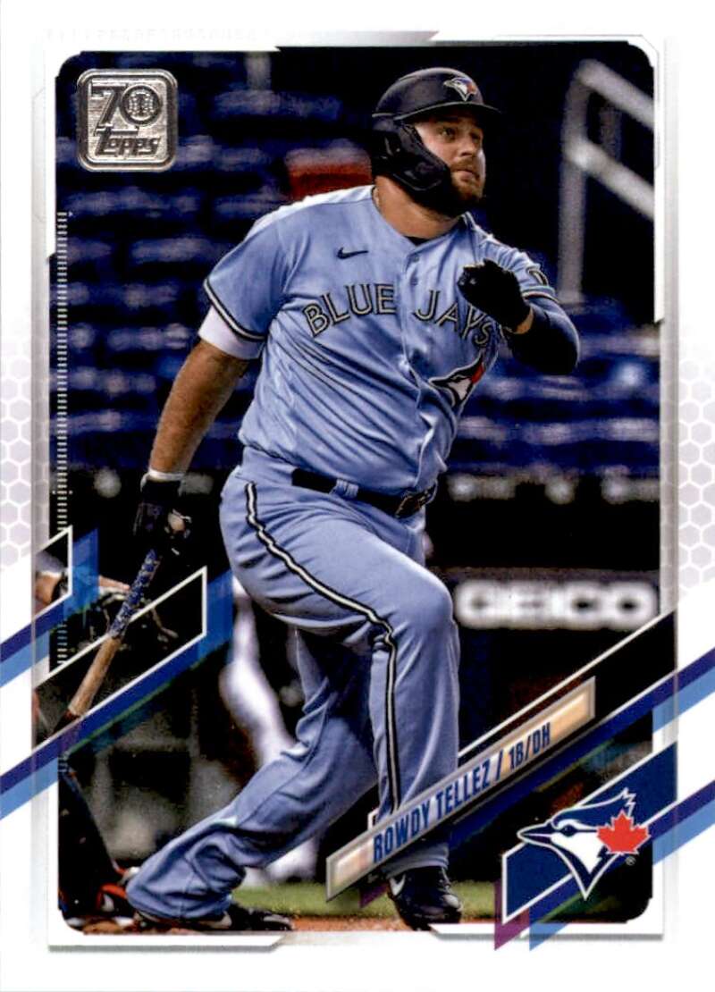 2021 Topps Baseball  #493 Rowdy Tellez  Toronto Blue Jays  Image 1