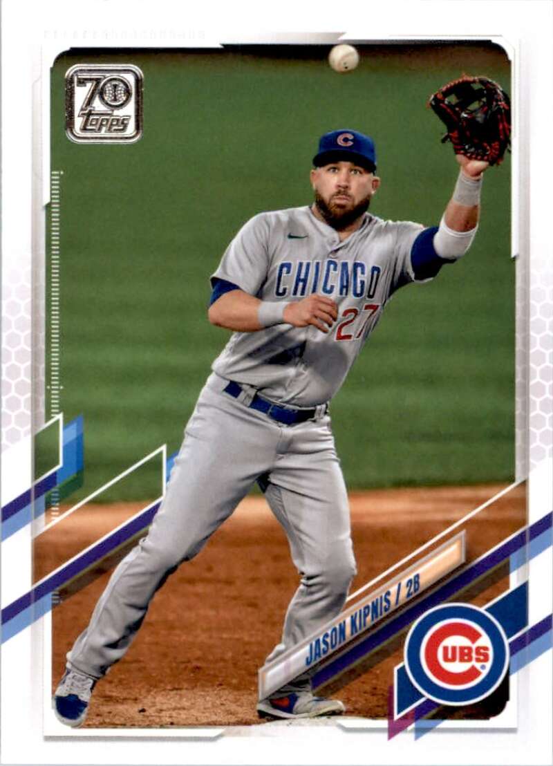 2021 Topps Baseball  #494 Jason Kipnis  Chicago Cubs  Image 1