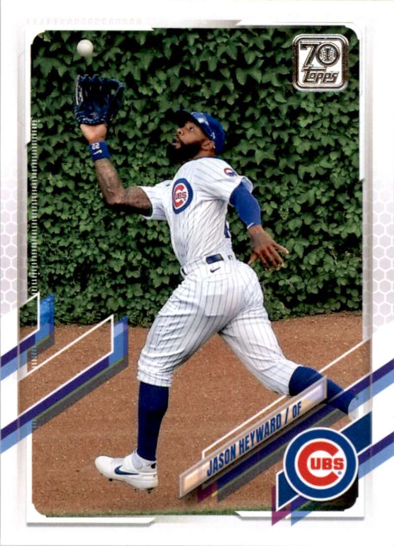 2021 Topps Baseball  #501 Jason Heyward  Chicago Cubs  Image 1