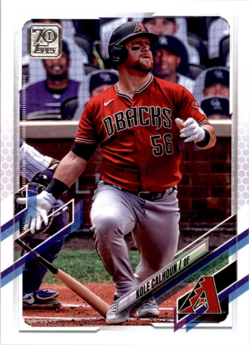 2021 Topps Baseball  #512 Kole Calhoun  Arizona Diamondbacks  Image 1