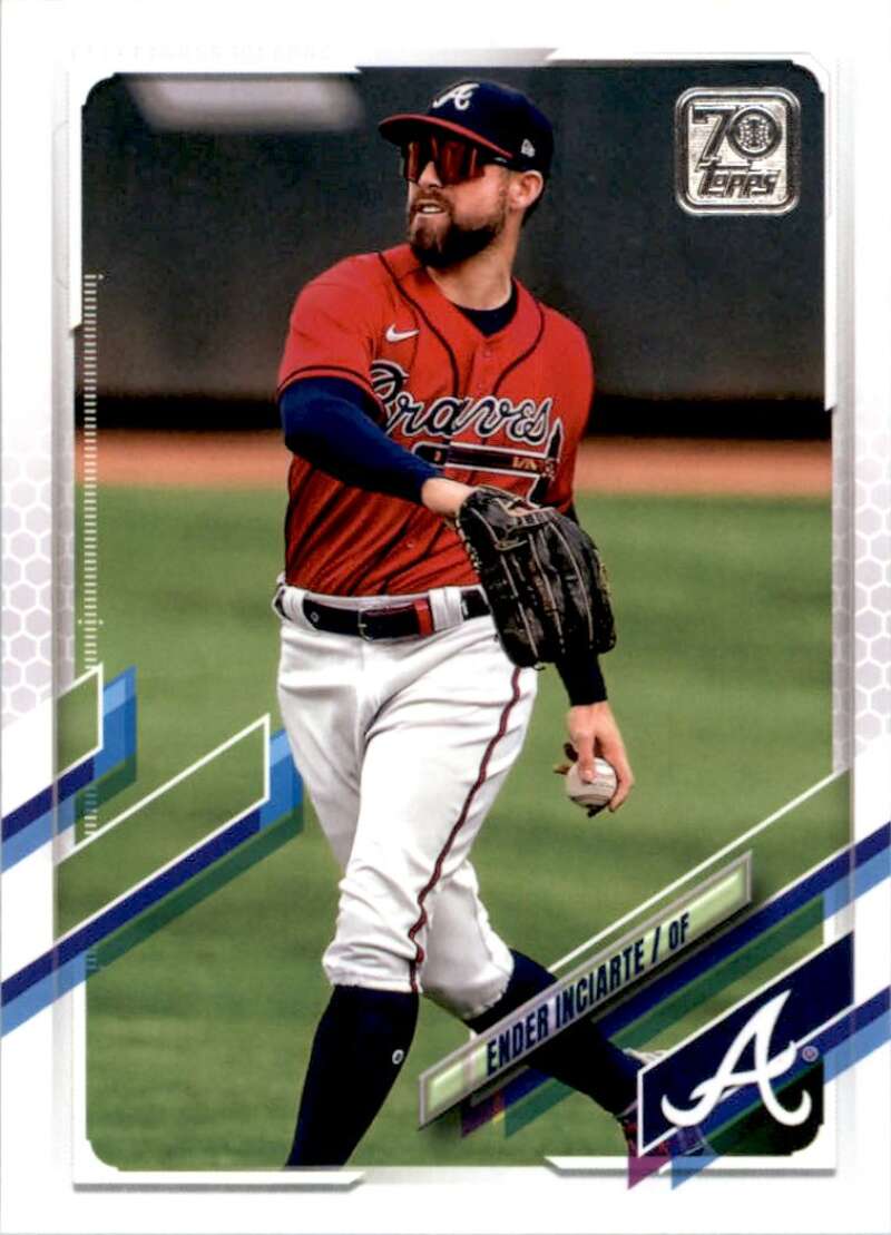 2021 Topps Baseball  #515 Ender Inciarte  Atlanta Braves  Image 1