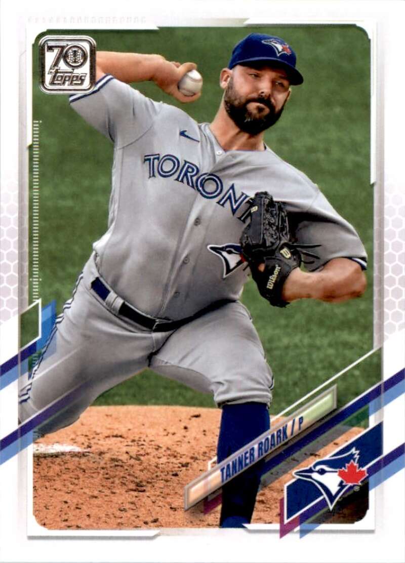 2021 Topps Baseball  #522 Tanner Roark  Toronto Blue Jays  Image 1