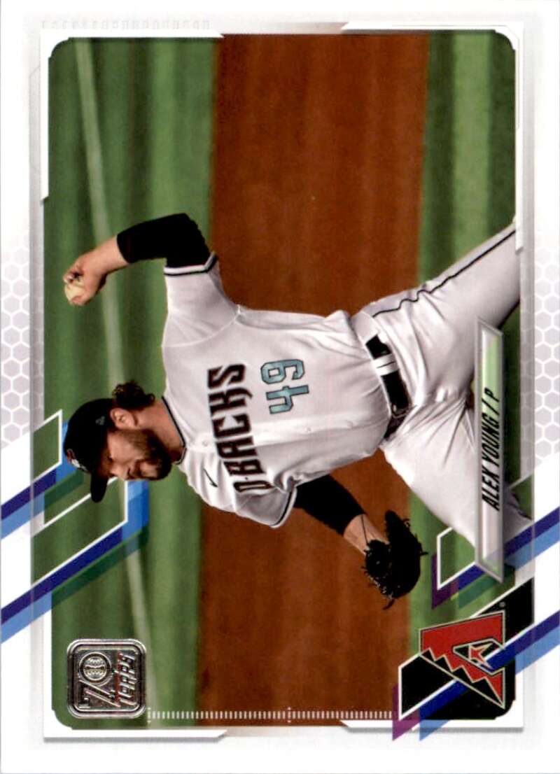 2021 Topps Baseball  #532 Alex Young  Arizona Diamondbacks  Image 1