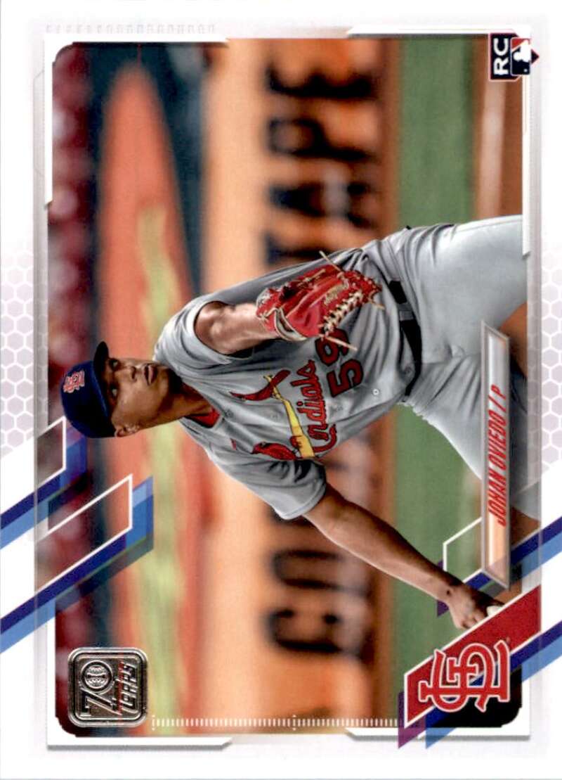 2021 Topps Baseball  #535 Johan Oviedo  RC Rookie St. Louis Cardinals  Image 1