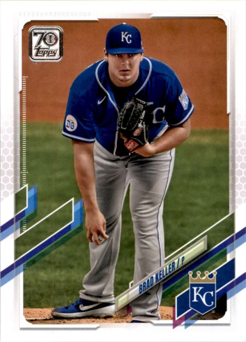 2021 Topps Baseball  #544 Brad Keller  Kansas City Royals  Image 1