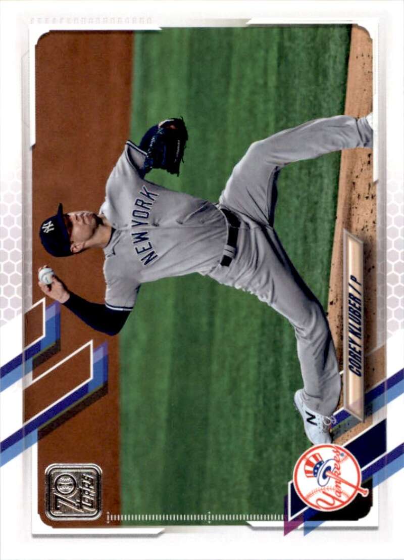 2021 Topps Baseball  #567 Corey Kluber  New York Yankees  Image 1