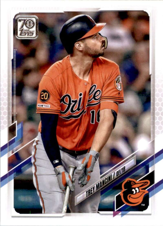 2021 Topps Baseball  #573 Trey Mancini  Baltimore Orioles  Image 1