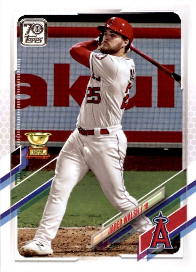 2021 Topps Baseball  #575 Jared Walsh  Los Angeles Angels  Image 1