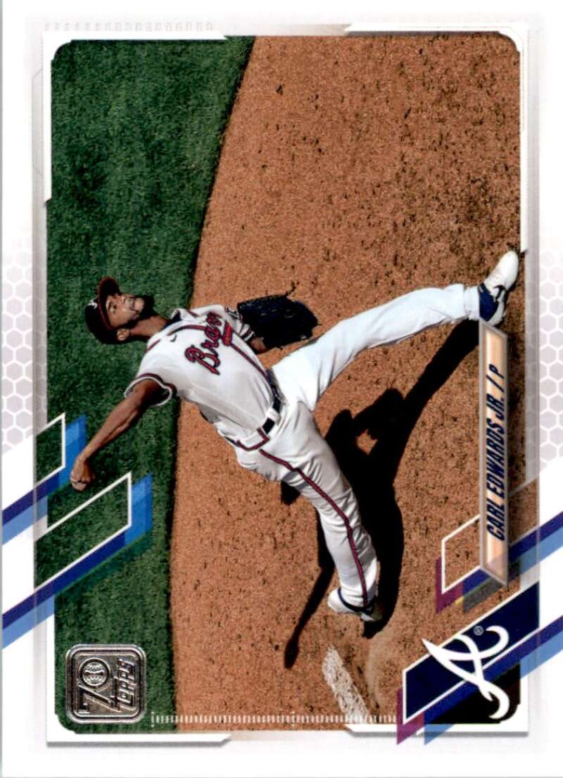 2021 Topps Baseball  #576 Carl Edwards Jr.  Atlanta Braves  Image 1