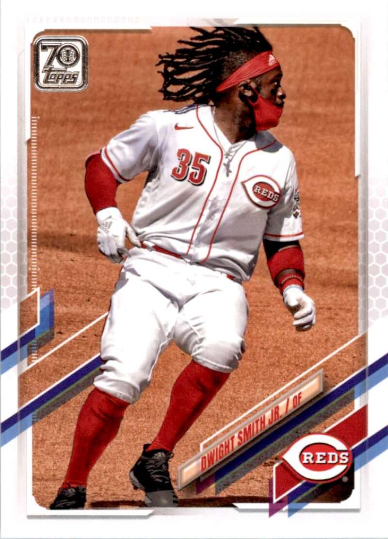 2021 Topps Baseball  #582 Dwight Smith Jr.  Cincinnati Reds  Image 1