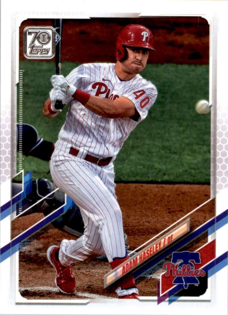 2021 Topps Baseball  #590 Adam Haseley  Philadelphia Phillies  Image 1