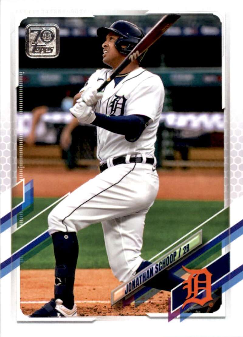 2021 Topps Baseball  #595 Jonathan Schoop  Detroit Tigers  Image 1