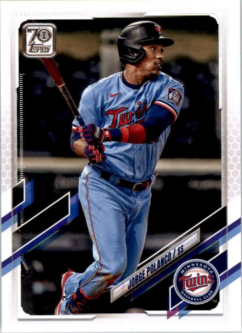 2021 Topps Baseball  #598 Jorge Polanco  Minnesota Twins  Image 1