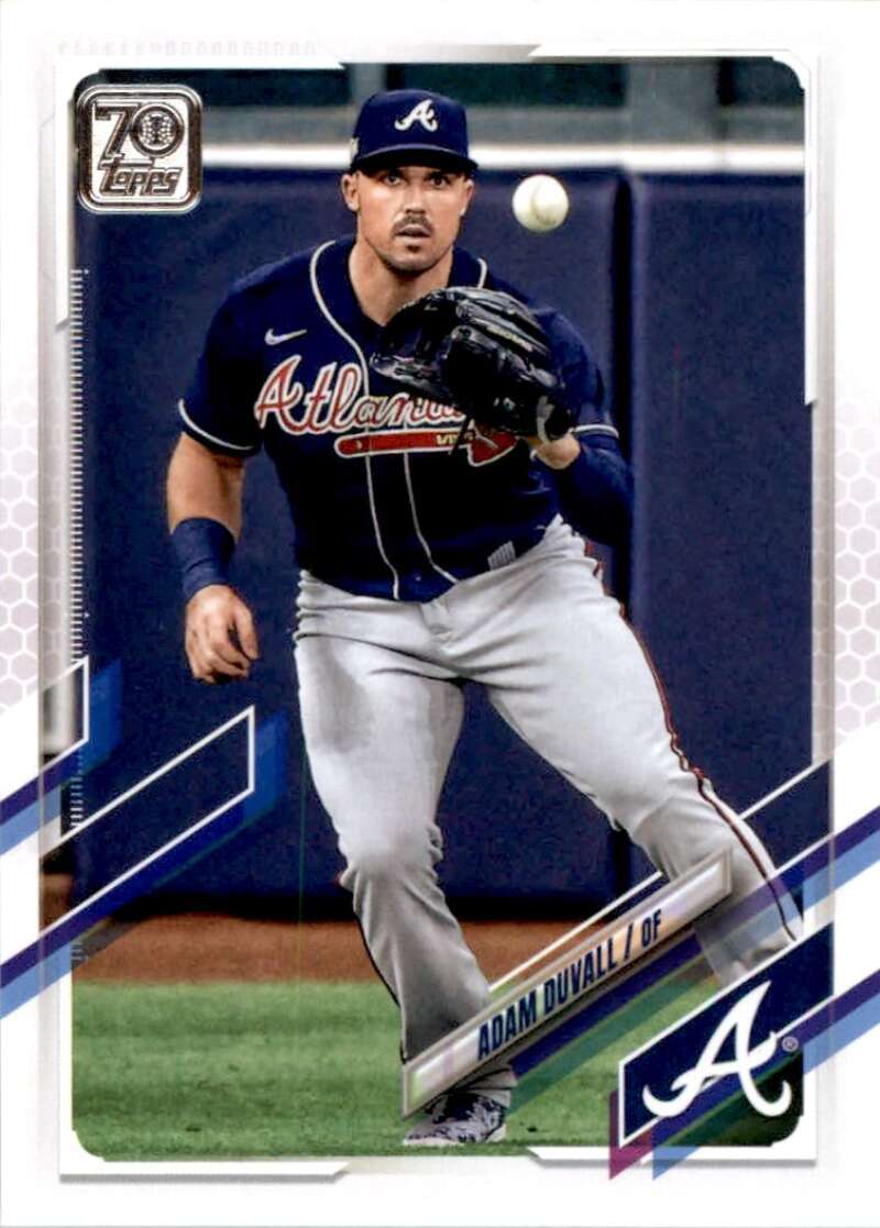 2021 Topps Baseball  #601 Adam Duvall  Atlanta Braves  Image 1