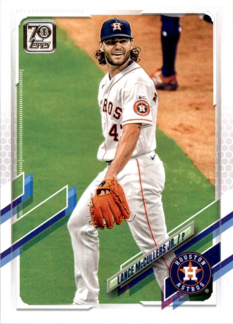 2021 Topps Baseball  #610 Lance McCullers Jr.  Houston Astros  Image 1