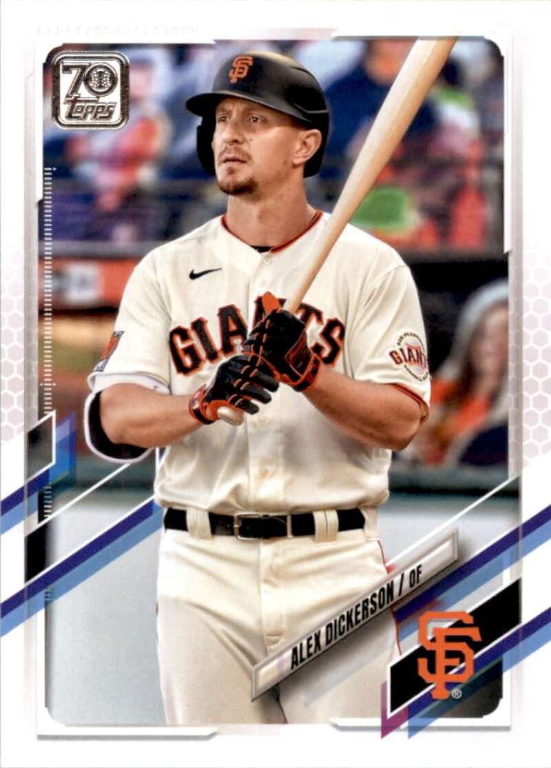 2021 Topps Baseball  #616 Alex Dickerson  San Francisco Giants  Image 1