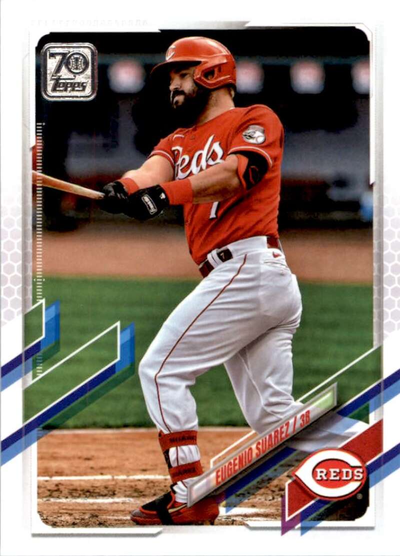 2021 Topps Baseball  #627 Eugenio Suarez  Cincinnati Reds  Image 1