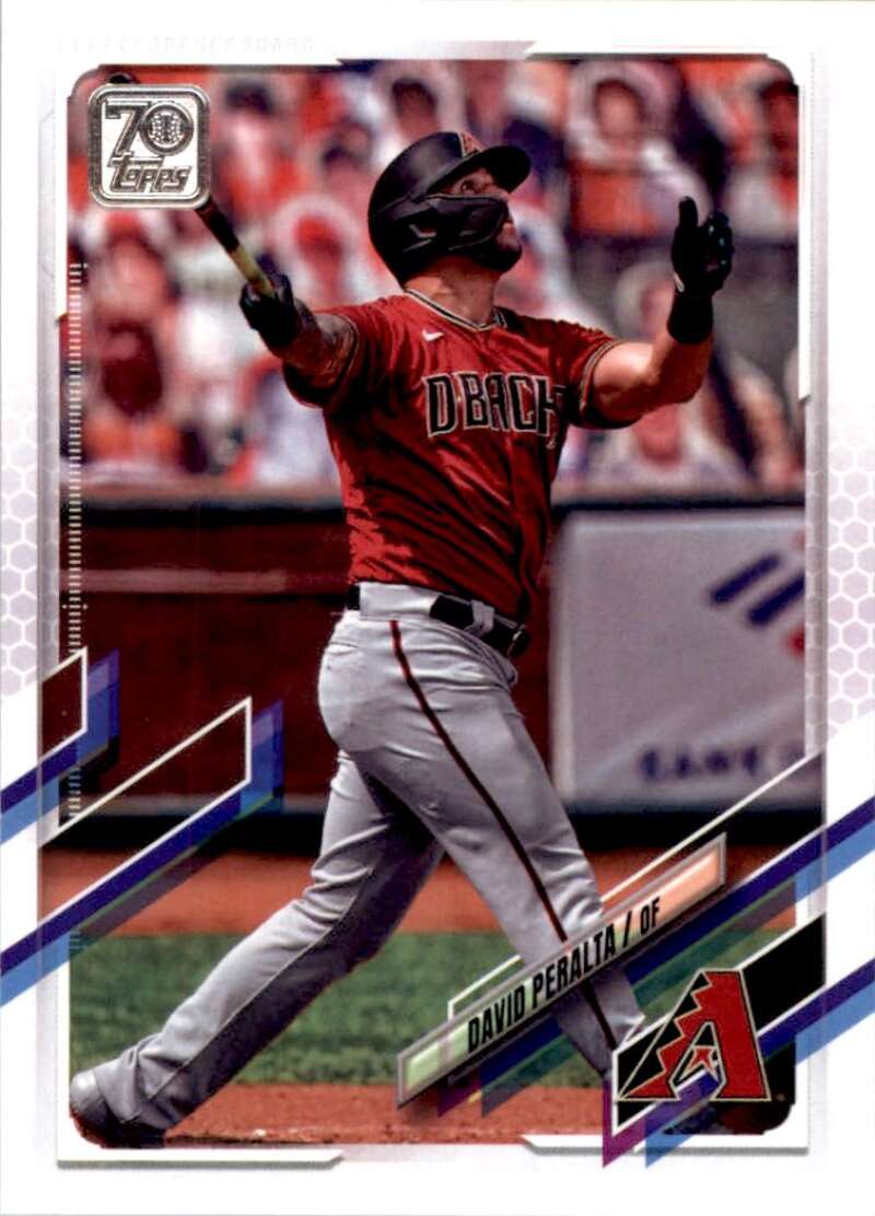 2021 Topps Baseball  #640 David Peralta  Arizona Diamondbacks  Image 1