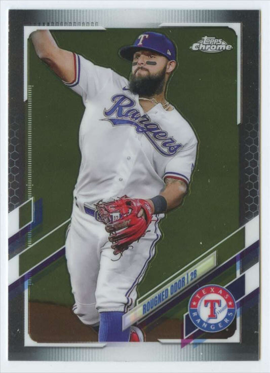 2021 Topps Chrome #3 Rougned Odor  Texas Rangers  V91687 Image 1