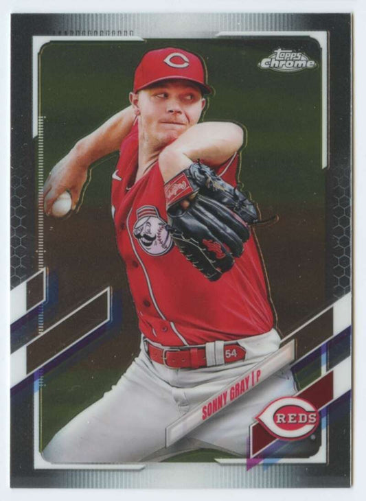2021 Topps Chrome #19 Sonny Gray  Cincinnati Reds  V91691 Image 1