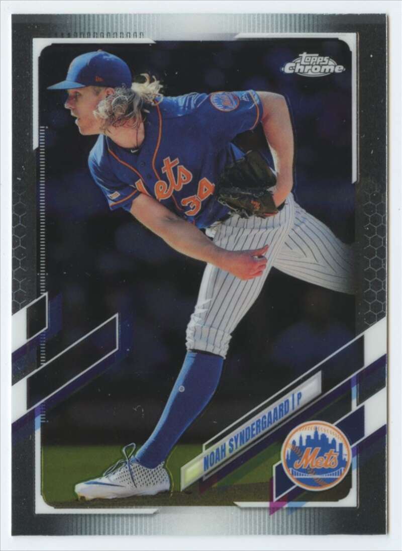 2021 Topps Chrome #35 Noah Syndergaard  New York Mets  V91698 Image 1