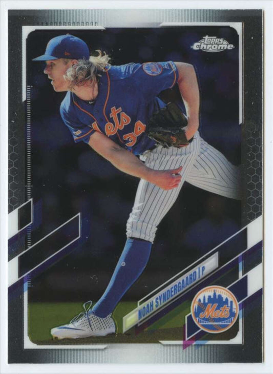 2021 Topps Chrome #35 Noah Syndergaard  New York Mets  V91698 Image 1