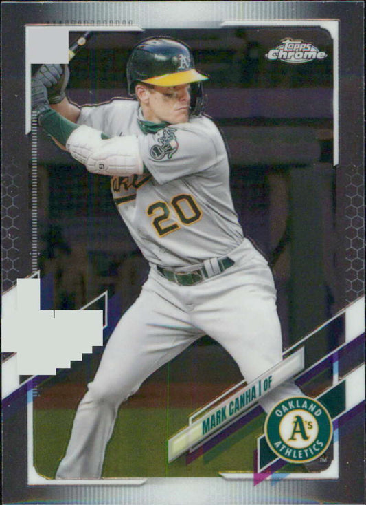 2021 Topps Chrome #37 Mark Canha  Oakland Athletics  V91699 Image 1