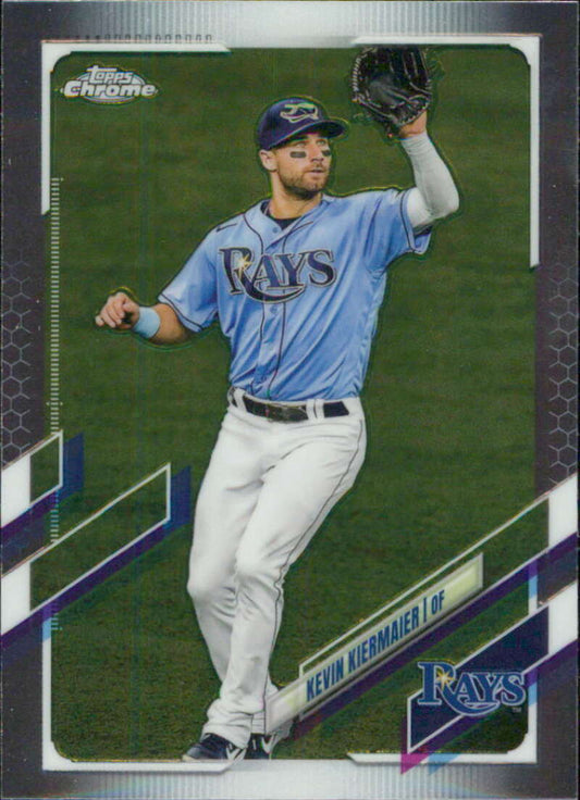 2021 Topps Chrome #38 Kevin Kiermaier  Tampa Bay Rays  V91700 Image 1