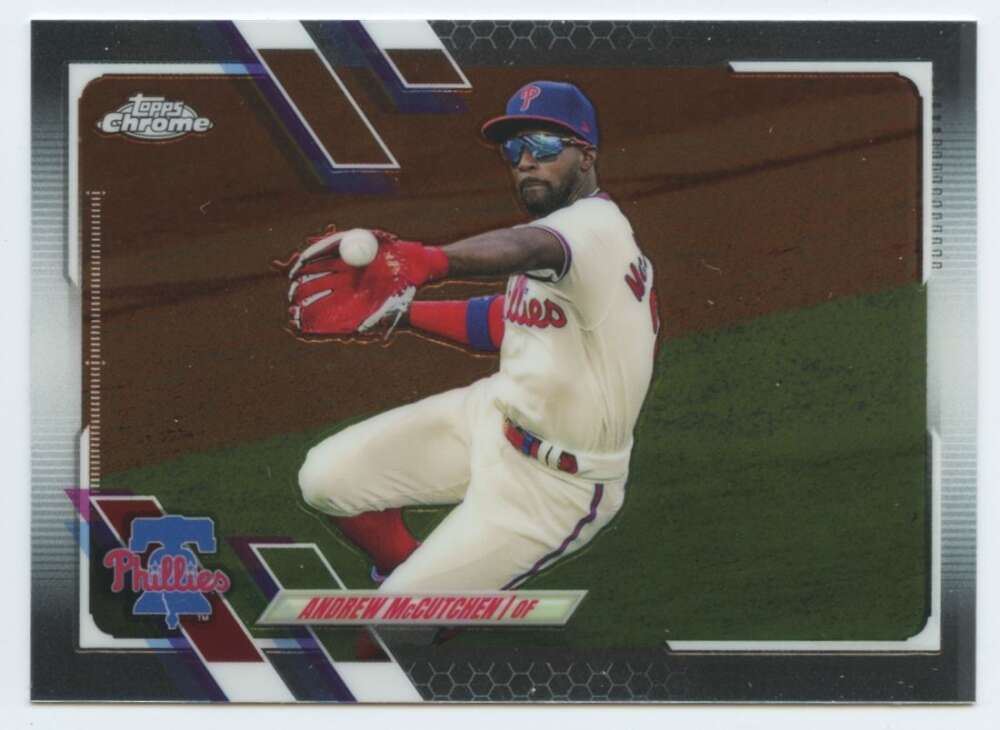 2021 Topps Chrome #44 Andrew McCutchen  Philadelphia Phillies  V91702 Image 1