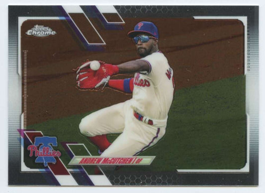 2021 Topps Chrome #44 Andrew McCutchen  Philadelphia Phillies  V91702 Image 1