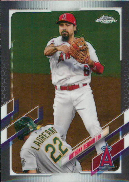 2021 Topps Chrome #58 Anthony Rendon  Los Angeles Angels  V91704 Image 1